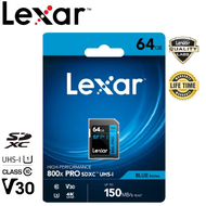 Lexar 64GB SDXC 800x PRO (150MB/s) การ์ดหน่วยความจำ