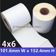 PREMIUM 101.6x152.4 Blank Barcode Label or 4" x 6" inch Sticker Avery 4x6 AP Adhesive ISO Art Paper 