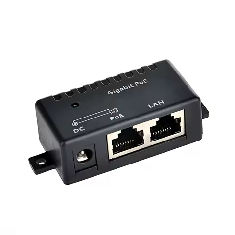 12V-56V Power Input passive injector gigabit PoE Splitter RJ-45 adapter connector 802.3af PoE inject
