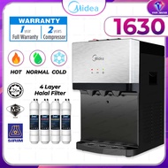 Midea Mild Alkaline 3 Suhu Water Dispenser Hot Normal Cold Model: 1631 or 1630 With 4 Korea Halal Wa