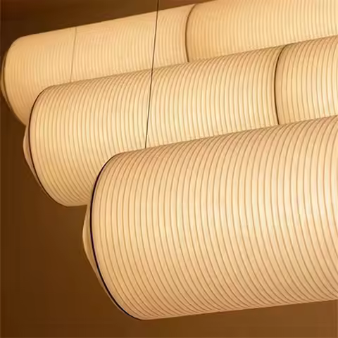Tekio Horizontal Pendant lamp Japanese Design Akari Noguchi Yong Pendant light Living Room Bedroom v