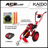 [ KAIDO ] HAND PUSH CUTTER ELECTRIC START – BATTERY PUSH BUTTON START | GX35 ENGINE | 4-STROKE ENGIN