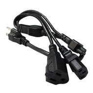 16AWG US 5-15P TO C13+C5+5-15R Japan Nema Plug 5-15P 3 Pin to US 5-15R+IEC320 C5+C13 Wire Power Exte