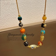 Xinchengtang Yantu Chinese Style Retro Atmospheric Design Diamond Magnesium Ore Agate Auspicious Cha