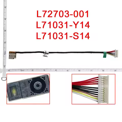 Notebook Power Jack for HP TPN-Q241 16-A A0001TX Laptop Type C DC Plug Adapter Socket Charging Port 