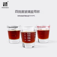 Thick Italian Glass Oz Cup Glass Oz Cup Oz Cup Oz Cup with Scale Measuring Cup Measuring Cup Espresso Ams Cup Espresso Cup Baking Measuring Cup 30ml/60ml