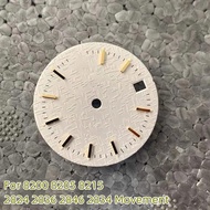 27.5mm Watch Accessories Dual Calendar Literal Diamond Setting Dial for 8200 8205 8215 2824 2836 284