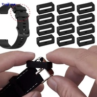 1-5Pcs Soft Silicone Balck Watch Band Keeper Loop Security Holder Durable Replacement Fasten Retainer Ring For Garmin Fenix 7 6 5 935 945X