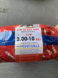 Lốp xe máy điện DRC 3.00-10 không ruột (săm)
