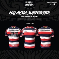 Jersey Harimau Malaya 2023 2024 Retro Jersey Budak Kids Men Women Bu Ragbi Jersey Malaysia Rugby Shi