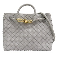 灰色 羊皮編織 Andiamo 两用包【BOTTEGA VENETA BV 寶緹嘉】 766014VCPP11505