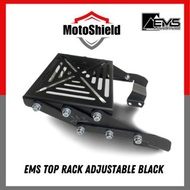 EMS Top Rack Adjustable Y16 / LC V2-V7 / Y15 / LC V8 / RSX / RS150R Black Rack Lipat 3 Kaki