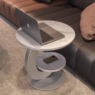 [免運費Free Delivery] 輕奢意式雙層圓岩板石茶几, 圓形茶几|Italian Light Luxury Double Layer Rock Board Coffee Table, Rou