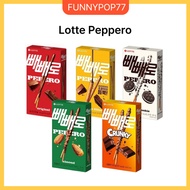 [Lotte] PEPERO Choco Stick | 5 Flavors | Korean Snack Original / Almond / Choco-Filled / Crunky / Wh