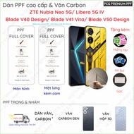 PPF, Carbon sticker ZTE Nubia Neo 2 3 GT/ Neo 5G/ Libero 5G IV III/ Blade V40 Design/ V41 Vita/ V50 