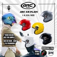 ARC XR PLAIN COLOUR HELMET ARC XR ORIGINAL (ARC HELMET XR PLAIN COLOUR)- ARC XR HELMET XR ARC MURAH 