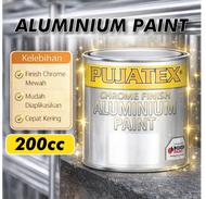 (200cc) PUJATEX Aluminium Finish Cat Sintetis Silver Chrome Aluminium