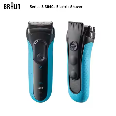 Braun Electric Shaver 3040s S3 Series Reciprocating Shaving Machine with Sideburn Trimmer Rechargeab