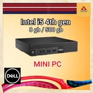 DELL I5 4TH GEN MINI PC / 8GB / 500 GB / REFURBISHED
