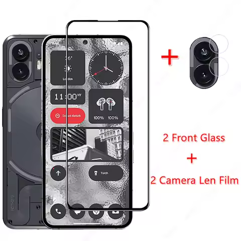 Glass for Nothing Phone 2 Tempered Glass for Nothing Phone 2 Front Screen Protector Camera Len Film 