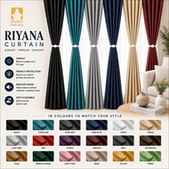 (Page1) Riyana langsir rumah, langsir tingkap, bilik, plain colour curtain, semi blackout, ring and 