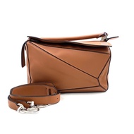 LOEWE罗意威 焦糖色中号puzzle手提单肩包