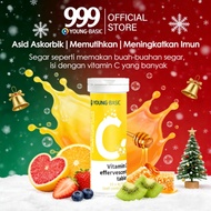 9YOUNG-BASIC Vitamin C Effervescent Tablet Mening katkan Imuniti Improve Hair Boost Skin Nails White