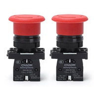 1pcs XB2-ES542 22mm NC Red Mushroom Emergency Stop Push Button Switch