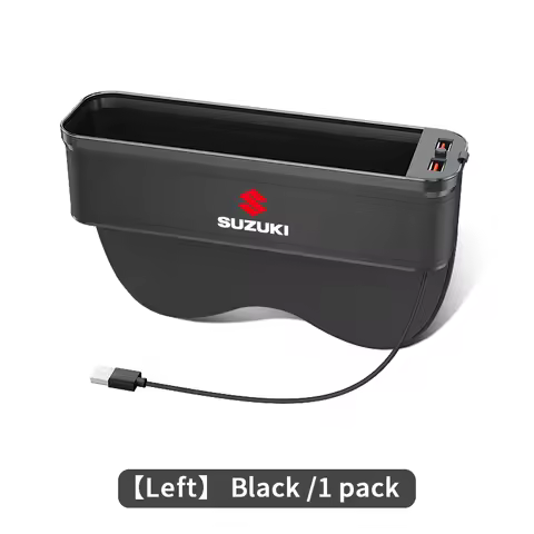 Car Seat Gap Organizer USB Charging Multifunction Storage Box For Suzuki S-Cross Swift SX4 Vitara Ji