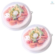 Microwave Oven Splash Guard 2 Pcs Microwave Cover 23*5.5cm / 9.1*2.2in Large Microwave Plate Cover for Food Microwave Hood with Adjustable Steam Valves