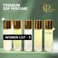 PERFUME EDP INSPIRED 30ML 35ML WOMEN LIST 5 HIGH QUALITY TAHAN LAMA TOP SELL PERFUME BANDUNG BLANKO