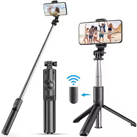 New Wireless Bluetooth Selfie Stick Mobile Phone Holder Retractable Portable Multifunctional Tripod 