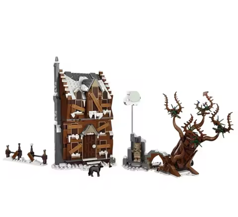MOC Building Blocks Shrieking Shack Whomping Willow Model Magic Film DIY Assembled Bricks Children T