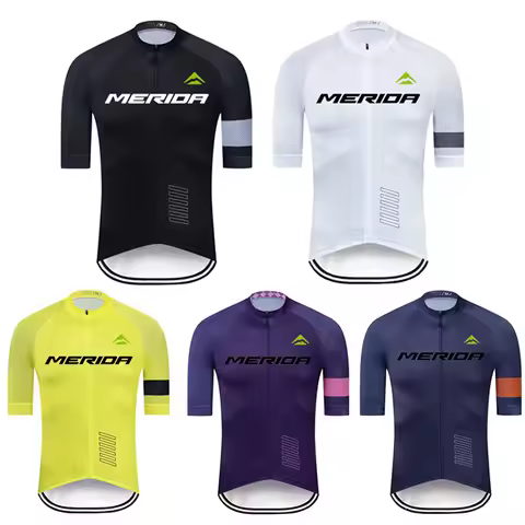 Merida Cycling Bib Men Summer Clothing Men's Jacket Man Mtb Jersey 2024 Pro Team Bike Male Uniform T