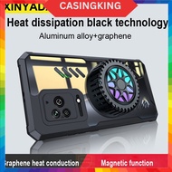For Xiaomi Black Shark 5 Pro RS Case Radiator Cooling fan Case For Black Shark 4 Pro 4S Cover Graphene dissipate heat Bu