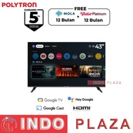 TV POLYTRON 43 INCH SMART GOOGLE DIGITAL TV 43RG9059 (KHUSUS MEDAN)