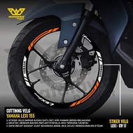 Cutting Sticker Rim Yamaha Lexi 155 Sticker Variation Rim Motorcycle Accessories Rim 14 inch reflect
