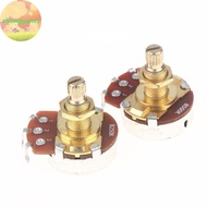 Zhongyanxi 1Pcs Guitar Potentiometer Pot Low Torque And Low Noise Smooth Feel Brass Shaft A500K A250