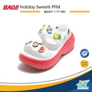 Baoji Collection รองเท้าแตะ รองเท้าแบบสวม รองเท้ารัดส้น สำหรับผู้หญิง บาโอจิ W Holiday Sweets PFM B037-117 (720)