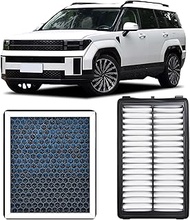 Cabin Engine Air Filter Compatible with Hyundai Santa Fe 2.0L 2.4L 2020 2019 With Activated Carbon,R