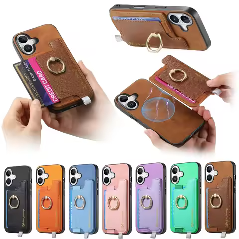 Detachable Card Case With Phone Case for Vivo T2/S18/S17/V29/X100/Y200/Y300+/iQOO 12 11 Pro/NEO9 8 P