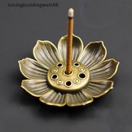 TIME 1PC Alloy Incense Burner Sti Holder Plate Buddhism Lotus Censer Bronze Nasturtium Incense Burne