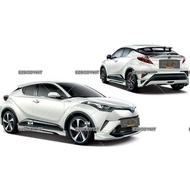 Toyota CHR 2017 Modelista Elegant Bodykit Skirting With Paint