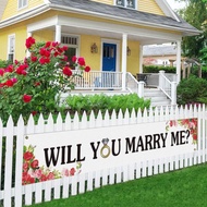 Will You Marry Me Large Banner, Proposal Banner, Engagement Lawn Sign Porch Sign, Engagement Party D