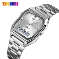 SKMEI Top Brand Luxury Women's Digital Watches Fashion Electronic Waterproof Complete Calendar Watch Stainless Steel Ladies Clock