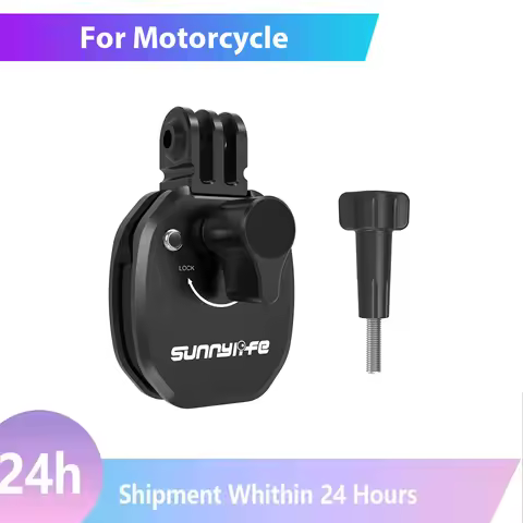 Motorcycle Windshield Clip for GoPro/Insta360 X5 X4/Action 5Pro OSMO 360/Pocket 3 Aluminum Alloy Mou