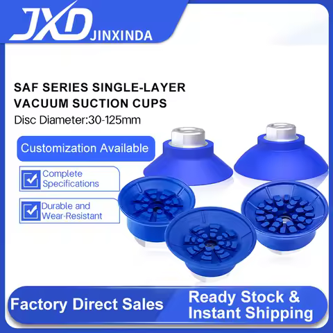 JXD Vacuum Suction Cup SAF Series SAF30/40/50/60/80/100/125 Single-layer Pneumatic Vacuum Chuck