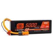 7.4V 5000mAh 2S 100C Smart G2 Hardcase LiPo Battery: IC5, SPMX52S100H5,Multi