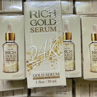 1 กล่อง rich gold serum 24k ใช้ดี เซรั่ม ริช โกลด์ สิว ฝ้า กระ แท้ มีกล่อง หมองคล้ำ บำรุงผิว 30มล