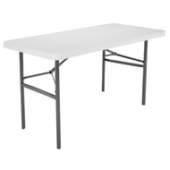Lifetime USA Multipurpose White Granite Plastic 4ft Folding Table